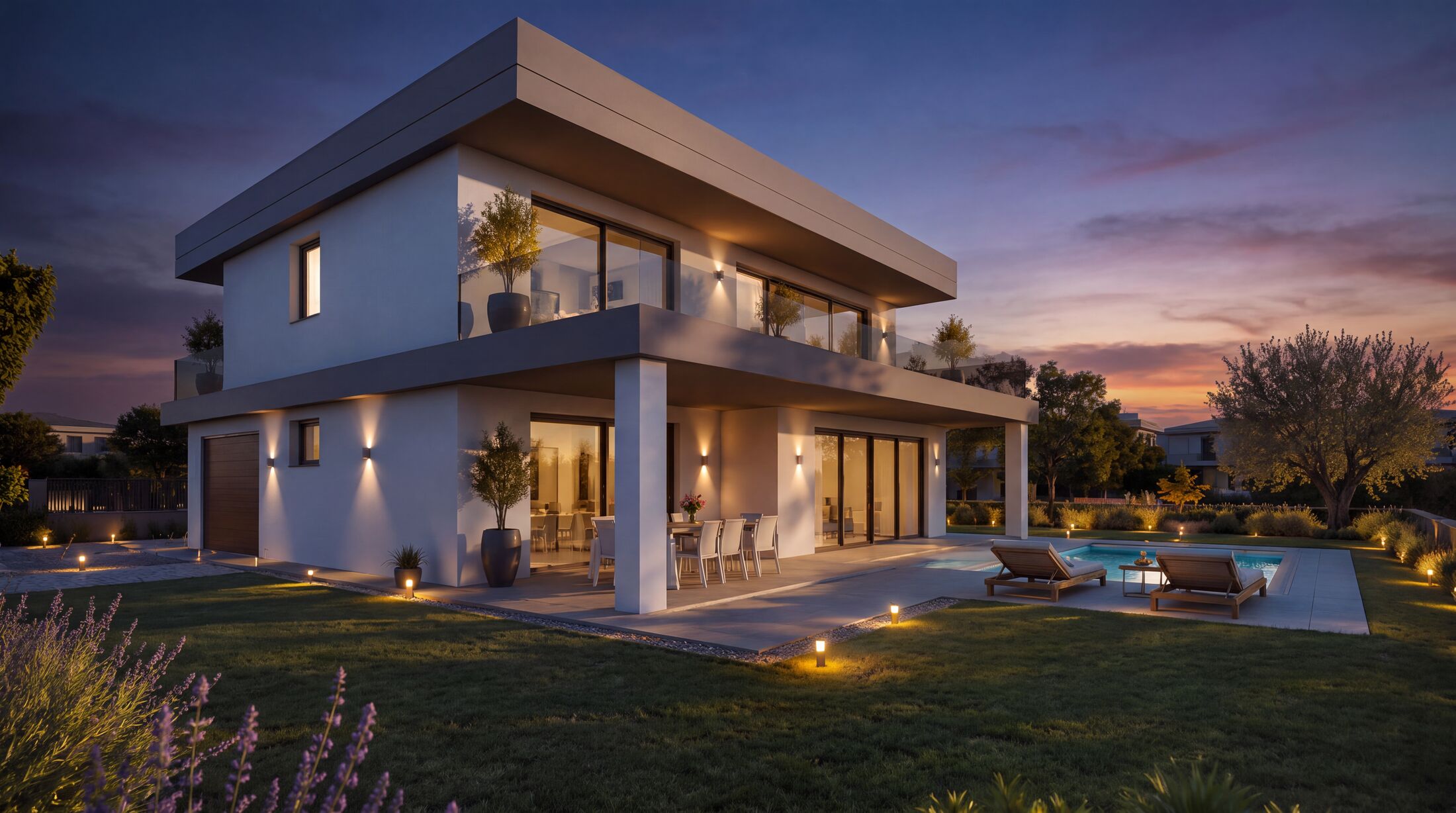 Villa Serena, rendering serale